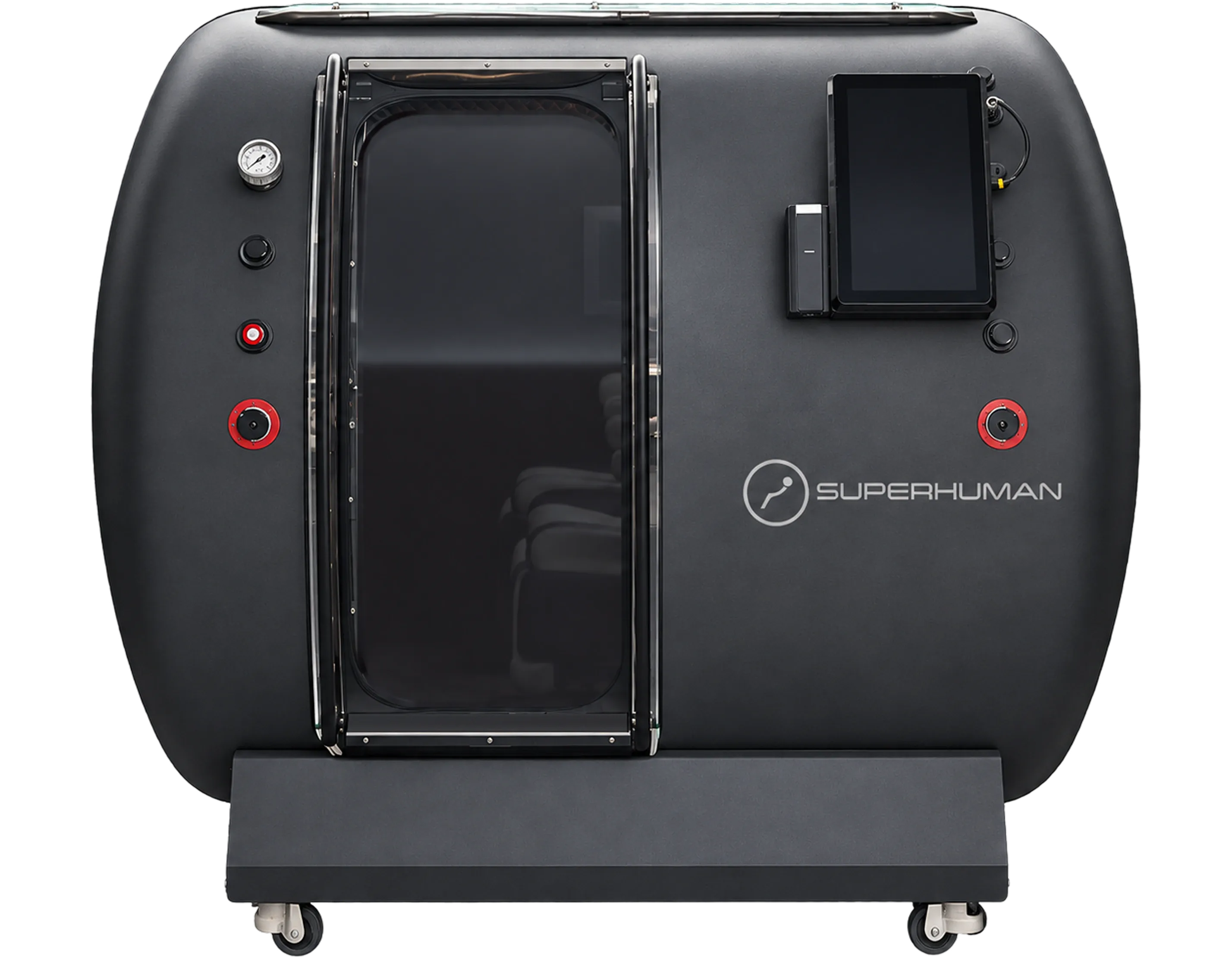 Superhuman T2 two-person hard-shell hyperbaric chamber render